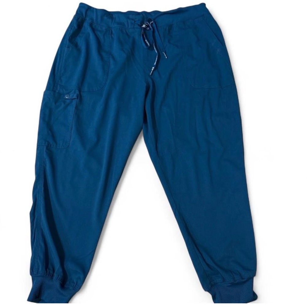 Women Caribbean Blue Jogger Pants Scrub